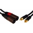 Klotz 2 Cinch Stecker / 2 XLR male 3 m schwarz B-Ware Thumbnail 2