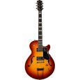 Godin Montreal Premiere Supreme Lightburst Flame HG E-Gitarre Thumbnail 2