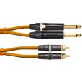 Cordial Klinke 6,3mm mono / Cinch 0,6 m orange CEON DJ PLUG-RCA 0,6 O Thumbnail 1