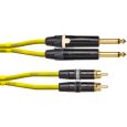 Cordial Klinke 6,3mm mono / Cinch 0,6 m gelb CEON DJ PLUG-RCA 0,6 Y Thumbnail 1
