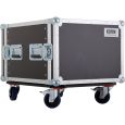 KORN Case 19 Zoll 8HE / 50cm tief mit Rollen phenol braun Casebau Thumbnail 2
