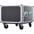 KORN Case 19 Zoll 8HE / 50cm tief mit Rollen phenol braun Casebau Thumbnail 3