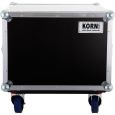 KORN Case 19 Zoll 8HE / 50cm tief mit Rollen phenol braun Casebau Thumbnail 4
