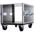 KORN Case 19 Zoll 8HE / 50cm tief mit Rollen phenol braun Casebau Thumbnail 8