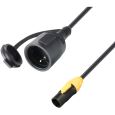 Adam Hall 8101 KF 0150 T CON X P Twist Buchse IP65 CEE7/7-Buchse IP44 1,5m Thumbnail 1