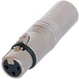 NEUTRIK Adapter XLR male/XLR female NA 3 FM Thumbnail 1
