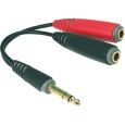 Klotz Splitkabel Adapter 6,3mm Klinke stereo/2x 6,3 mm Klinke Buchse mono Thumbnail 1