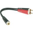 Klotz Split-Kabel Adapter 3,5mm Klinke stereo female / 2x Cinch male Thumbnail 1