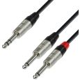 Adam Hall Cables K4 YVPP 0300 6,3 mm Klinke stereo 2x6,3 mm Klinke mono 3m Thumbnail 1