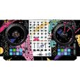 dj-skins - Pioneer DJ DDJ 1000 Synthwave Mizucat Black Skin Thumbnail 1