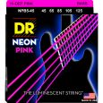 DR NEON Hi-Def Pink Bass Saiten 5-String .045-.125 Thumbnail 1
