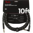 Fender Deluxe Serie Instrument Cable 3m Black Tweed Thumbnail 2