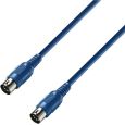 Adam Hall Cables K3 Midi Kabel BLUE 0,75m Thumbnail 1