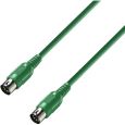 Adam Hall Cables K3 Midi Kabel GREEN 1,5m Thumbnail 1