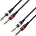 Adam Hall Cables K3 2 x 6,3mm Klinke Mono beidseitig 3m Thumbnail 1