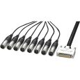 ALVA AO25-8XPro5 Multicore Kabel 8x XLR 3 male, schwarz 5m Thumbnail 1