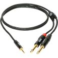 Klotz Klinke 3,5 stereo / 2 Klinke 6,3 mono 0,90 m KY5-090 Thumbnail 1