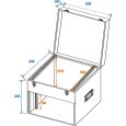 OMNITRONIC Kombi-Case 4HE Textilbezug schwarz Thumbnail 5