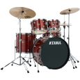 TAMA RM52KH6-RDS Rhythm Mate Red Stream 22'' Bass Drum Kit Thumbnail 1