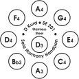 Sela Harmony Handpan D Kurd Stainless Steel inkl. Gigbag Thumbnail 7