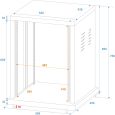 Stahl-Rack, 19 Zoll 14 HE Thumbnail 3
