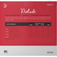 Daddario J1010-3/4M Prelude Medium Saitensatz Cello 3/4 Thumbnail 3