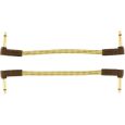 Fender Deluxe Patchkabel 15cm Yellow Tweed (Paar) Thumbnail 1