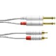 Cordial Klinke 6,3mm mono / Cinch CFU 0,9 PC-SNOW Thumbnail 1