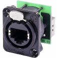 NEUTRIK Ethercon Einbaubuchse schwarz NE8FDP-B Thumbnail 1