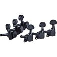 ORTEGA OTMLOCK33-GB Locking Gitarrenmechaniken-Set, 3+3 Schwarz Thumbnail 1