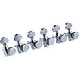Ortega OTMLOCK6L-CR Locking Gitarrenmechaniken-Set, 6 in line Chrom Thumbnail 1