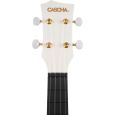 Cascha Carbon Fibre Ukulele Set Weiss Konzert-Ukulele inkl. Gigbag & Zubehör Thumbnail 5
