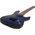 Schecter Omen Elite 7 See Thru Blue Burst 7-String E-Gitarre Thumbnail 5