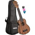 Cascha Premium Mahagoni Ukulele mit Tonabnehmer Set Sopran-Ukulele Thumbnail 1