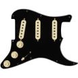 Fender Pre-Wired Strat Pickguard Hot Noiseless SSS Parchment 11 Hole PG Thumbnail 1