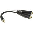 Klotz 3,5 mm Klinke stereo / 2x 6,3 mm Klinkenbuchse stereo 0,2m AYB-3 Thumbnail 1