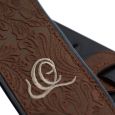 Ortega OSBY-6 Echtleder Gitarrengurt „byzantine brown“ Thumbnail 3