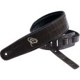 Ortega OSCU-1 Echtleder Gitarrengurt „dark brown croco“ Thumbnail 1