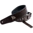Ortega OSCU-3 Echtleder Gitarrengurt „dark brown lizzy“ Thumbnail 1