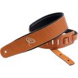Ortega OSCU-6 Echtleder Gitarrengurt „orange braid“ Thumbnail 1