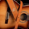 Ortega OSCU-6 Echtleder Gitarrengurt „orange braid“ Thumbnail 5