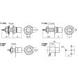 Monacor T-710GI Cinch Einbaubuchsen Paar Thumbnail 2