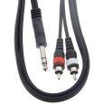 KORN Kabel ECO Adapterkabel 2x Cinch / 1x 6,3mm Klinke Stereo 1,5 m Thumbnail 2