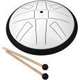Sela Melody Tongue Drum 10“ (25 cm) C Major White Thumbnail 1