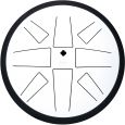 Sela Melody Tongue Drum 10“ (25 cm) C Major White Thumbnail 3