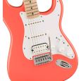 Fender Squier Sonic Stratocaster HSS Tahitian Coral E-Gitarre Thumbnail 3