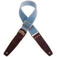 Magrabo Stripe SC Cotton Gitarrengurt 5cm Washed Light Blue Thumbnail 1