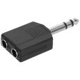 Adapter 2x Klinkenbuchse stereo 6,3 mm / 1x Klinkenstecker stereo 6,3 mm Thumbnail 6