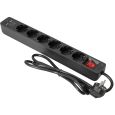 EUROLITE Steckdosenleiste ON-1 6-fach + 2 USB sw Thumbnail 2