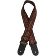 STAGG Gitarrengurt aus gewebter Baumwolle mit Sparrenmuster Rot Thumbnail 1